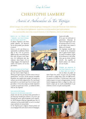 Interview Turquoise Magazine Saint-Tropez